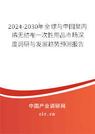 2024-2030年全球與中國聚丙烯無紡布一次性用品市場深度調(diào)研與發(fā)展趨勢預(yù)測報(bào)告