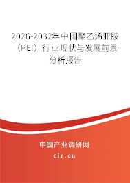 2026-2032年中國(guó)聚乙烯亞胺(PEI)行業(yè)現(xiàn)狀與發(fā)展前景分析報(bào)告 2026-2032年中國(guó)聚乙烯亞胺(PEI)行業(yè)現(xiàn)狀與發(fā)展前景分析報(bào)告