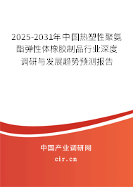 2025-2031年中國熱塑性聚氨酯彈性體橡膠制品行業(yè)深度調(diào)研與發(fā)展趨勢預(yù)測報(bào)告