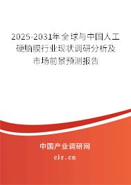 2025-2031年全球與中國(guó)人工硬腦膜行業(yè)現(xiàn)狀調(diào)研分析及市場(chǎng)前景預(yù)測(cè)報(bào)告