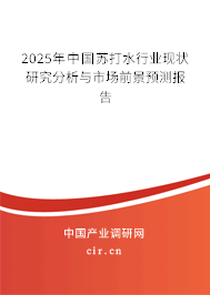 2025年中國蘇打水行業(yè)現(xiàn)狀研究分析與市場前景預(yù)測報告 2025年中國蘇打水行業(yè)現(xiàn)狀研究分析與市場前景預(yù)測報告