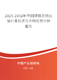 2025-2031年中國鐵路貨物運輸行業(yè)現(xiàn)狀與市場前景分析報告