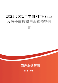 2025-2031年中國FTTH行業(yè)發(fā)展全面調(diào)研與未來趨勢報告
