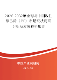 2026-2032年全球與中國(guó)改性聚乙烯（PE）市場(chǎng)現(xiàn)狀調(diào)研分析及發(fā)展趨勢(shì)報(bào)告