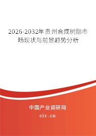 2026-2032年貴州合成樹(shù)脂市場(chǎng)現(xiàn)狀與前景趨勢(shì)分析
