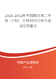 2026-2032年中國精對苯二甲酸（PTA）市場研究分析與發(fā)展前景報告