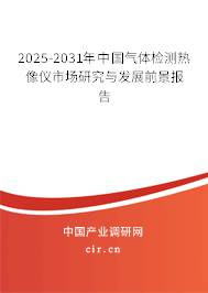 2025-2031年中國氣體檢測熱像儀市場研究與發(fā)展前景報告