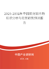 2025-2031年中國氧化銦市場現(xiàn)狀分析與前景趨勢預測報告