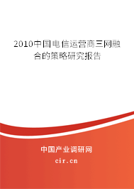 2010中國(guó)電信運(yùn)營(yíng)商三網(wǎng)融合的策略研究報(bào)告