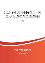 2025-2031年中國車載以太網(wǎng)芯片行業(yè)研究與前景趨勢報告