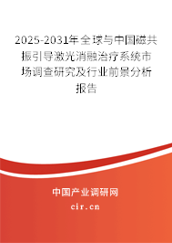 2025-2031年全球與中國磁共振引導(dǎo)激光消融治療系統(tǒng)市場調(diào)查研究及行業(yè)前景分析報告