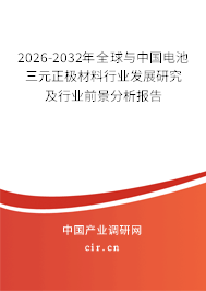 2026-2032年全球與中國電池三元正極材料行業(yè)發(fā)展研究及行業(yè)前景分析報告
