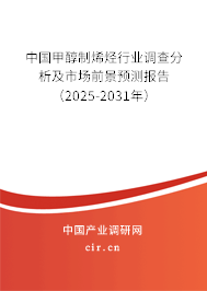 中國甲醇制烯烴行業(yè)調(diào)查分析及市場前景預(yù)測報告（2025-2031年）