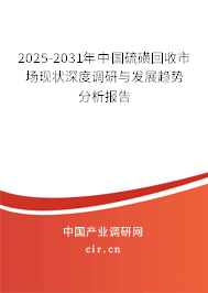 2025-2031年中國硫磺回收市場現(xiàn)狀深度調(diào)研與發(fā)展趨勢分析報(bào)告