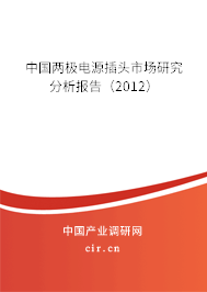 中國(guó)兩極電源插頭市場(chǎng)研究分析報(bào)告（2012）