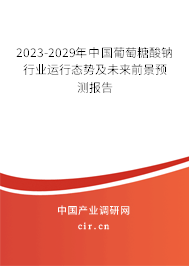 2023-2029年中國葡萄糖酸鈉行業(yè)運行態(tài)勢及未來前景預(yù)測報告