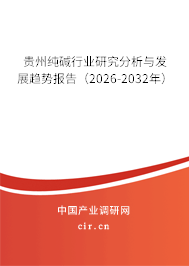 貴州純堿行業(yè)研究分析與發(fā)展趨勢(shì)報(bào)告(2026-2032年) 貴州純堿行業(yè)研究分析與發(fā)展趨勢(shì)報(bào)告(2026-2032年)
