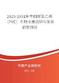 2025-2031年中國聚氯乙烯（PVC）市場全面調(diào)研與發(fā)展趨勢預(yù)測