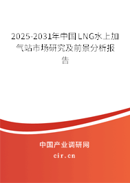 2025-2031年中國LNG水上加氣站市場研究及前景分析報(bào)告