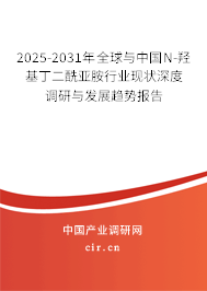 2025-2031年全球與中國(guó)N-羥基丁二酰亞胺行業(yè)現(xiàn)狀深度調(diào)研與發(fā)展趨勢(shì)報(bào)告 2025-2031年全球與中國(guó)N-羥基丁二酰亞胺行業(yè)現(xiàn)狀深度調(diào)研與發(fā)展趨勢(shì)報(bào)告