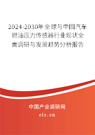 2024-2030年全球與中國汽車燃油壓力傳感器行業(yè)現狀全面調研與發(fā)展趨勢分析報告 2024-2030年全球與中國汽車燃油壓力傳感器行業(yè)現狀全面調研與發(fā)展趨勢分析報告