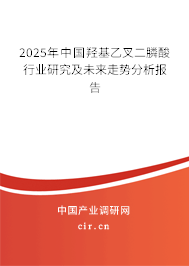 2025年中國(guó)羥基乙叉二膦酸行業(yè)研究及未來(lái)走勢(shì)分析報(bào)告 2025年中國(guó)羥基乙叉二膦酸行業(yè)研究及未來(lái)走勢(shì)分析報(bào)告