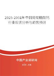 2025-2031年中國(guó)葡萄糖酸鈣行業(yè)現(xiàn)狀分析與趨勢(shì)預(yù)測(cè) 2025-2031年中國(guó)葡萄糖酸鈣行業(yè)現(xiàn)狀分析與趨勢(shì)預(yù)測(cè)
