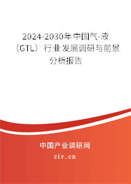 2024-2030年中國氣-液（GTL）行業(yè)發(fā)展調(diào)研與前景分析報告