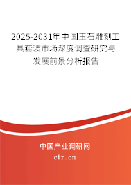 2025-2031年中國玉石雕刻工具套裝市場深度調查研究與發(fā)展前景分析報告