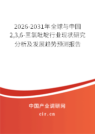 2026-2031年全球與中國2,3,6-三氯吡啶行業(yè)現(xiàn)狀研究分析及發(fā)展趨勢預(yù)測報告