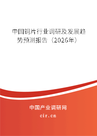 中國銅片行業(yè)調(diào)研及發(fā)展趨勢預(yù)測報告（2026年）