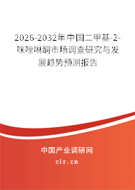 2026-2032年中國二甲基-2-咪唑啉酮市場調(diào)查研究與發(fā)展趨勢預(yù)測報告 2026-2032年中國二甲基-2-咪唑啉酮市場調(diào)查研究與發(fā)展趨勢預(yù)測報告