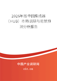 2026年版中國(guó)集線器（HUB）市場(chǎng)調(diào)研與前景預(yù)測(cè)分析報(bào)告