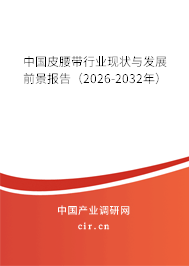 中國皮腰帶行業(yè)現(xiàn)狀與發(fā)展前景報告(2026-2032年) 中國皮腰帶行業(yè)現(xiàn)狀與發(fā)展前景報告(2026-2032年)