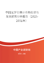 中國光學(xué)引伸計市場現(xiàn)狀與發(fā)展趨勢分析報告(2025-2031年) 中國光學(xué)引伸計市場現(xiàn)狀與發(fā)展趨勢分析報告(2025-2031年)