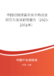 中國切割球囊系統(tǒng)市場調(diào)查研究與發(fā)展趨勢報(bào)告（2025-2031年）
