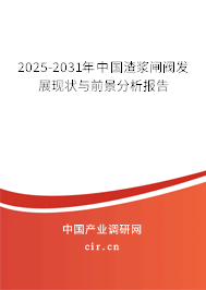 2025-2031年中國渣漿閘閥發(fā)展現(xiàn)狀與前景分析報告