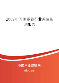2009年河南鋼鐵行業(yè)評估監(jiān)測報告 2009年河南鋼鐵行業(yè)評估監(jiān)測報告