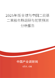 2025年版全球與中國二烷基二苯胺市場調(diào)研與前景預(yù)測分析報告 2025年版全球與中國二烷基二苯胺市場調(diào)研與前景預(yù)測分析報告