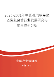 2025-2031年中國孔網(wǎng)鋼帶聚乙烯復(fù)合管行業(yè)發(fā)展研究與前景趨勢分析 2025-2031年中國孔網(wǎng)鋼帶聚乙烯復(fù)合管行業(yè)發(fā)展研究與前景趨勢分析