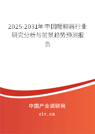 2025-2031年中國暖腳器行業(yè)研究分析與前景趨勢預(yù)測報告