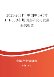 2025-2031年中國中小尺寸TFT-LCD市場調查研究與發(fā)展趨勢報告
