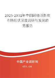 2025-2031年中國(guó)超級(jí)活性炭市場(chǎng)現(xiàn)狀深度調(diào)研與發(fā)展趨勢(shì)報(bào)告