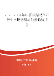 2025-2031年中國(guó)碳酸鈣礦石行業(yè)市場(chǎng)調(diào)研與前景趨勢(shì)報(bào)告