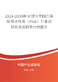 2024-2030年全球與中國乙烯基降冰片烯(VNB)行業(yè)調(diào)研及發(fā)展趨勢分析報告 2024-2030年全球與中國乙烯基降冰片烯(VNB)行業(yè)調(diào)研及發(fā)展趨勢分析報告