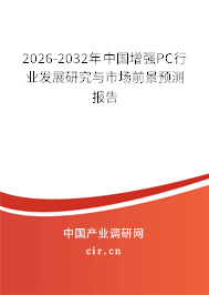 2026-2032年中國增強(qiáng)PC行業(yè)發(fā)展研究與市場前景預(yù)測報(bào)告