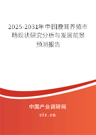 2025-2031年中國鹿茸養(yǎng)殖市場現(xiàn)狀研究分析與發(fā)展前景預(yù)測報(bào)告