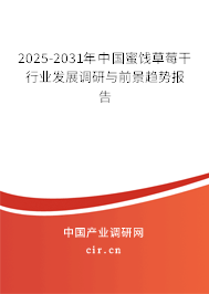 2025-2031年中國蜜餞草莓干行業(yè)發(fā)展調(diào)研與前景趨勢報告