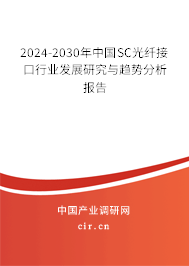 2024-2030年中國SC光纖接口行業(yè)發(fā)展研究與趨勢分析報告