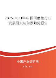 2025-2031年中國研磨墊行業(yè)發(fā)展研究與前景趨勢報告